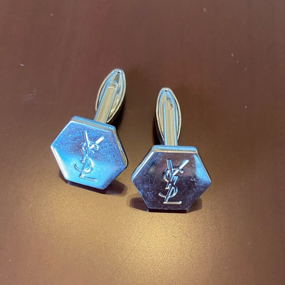 YVES SAINT LAURENT Hexagon Cuff Links - Picture 7 of 7